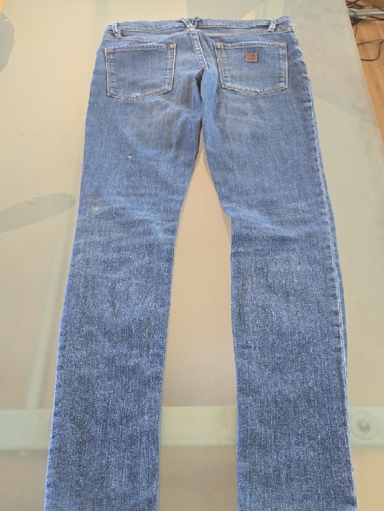 Roxy Light Blue Denim Jeans with Leather Logo Patch - Picture 4 of 12